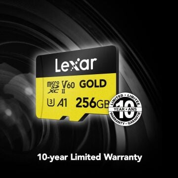 Lexar Professional 256GB 280 MB/s Gold Micro SD Hafıza Kartı