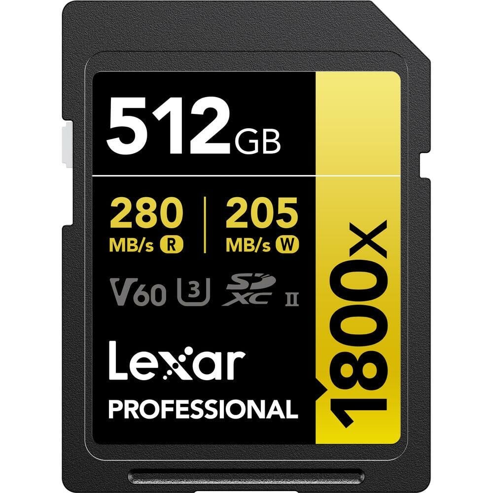 Lexar Professional 512GB 280 MB/s Gold SD Hafıza Kartı
