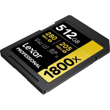 Lexar Professional 512GB 280 MB/s Gold SD Hafıza Kartı