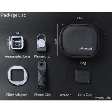 Ulanzi 1.33x Anamorphic Telefon Lensi v2