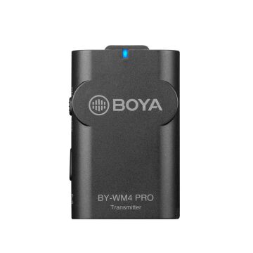Boya BY-WM4 PRO-K6 Telefon Üzerine Takılan Küçük Alıcılı İkili (2 mikrofonlu) Kablosuz Yaka Mikrofonu