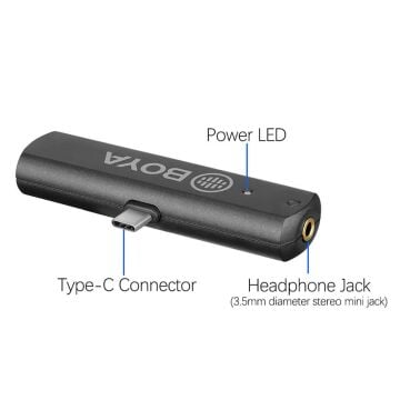 Boya BY-WM4 PRO-K6 Telefon Üzerine Takılan Küçük Alıcılı İkili (2 mikrofonlu) Kablosuz Yaka Mikrofonu