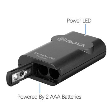 Boya BY-WM4 PRO-K3 Telefon Üzerine Takılan Küçük Alıcılı Kablosuz Yaka Mikrofonu