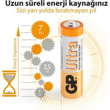 Gp Ultra Alkalin 12'li AA PİL