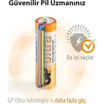 Gp Ultra Alkalin 12'li AA PİL