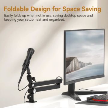 Ulanzi TM01 Boom Arm Mikrofon Masa Standı T046GBA1