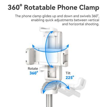 Ulanzi JJ02 Extendable Telefon Tripod Grip Beyaz