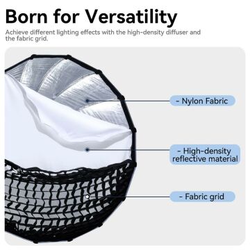 Ulanzi 90cm Bowens Mount Parabolic Softbox L055