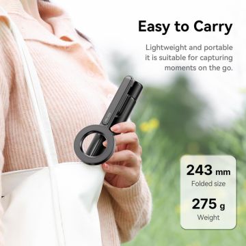 Ulanzi MG-003 Pro Manyetik Selfie Telefon Tripodu Siyah