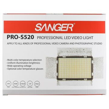 Sanger PRO-S520 Profesyonel Video Kamera Işık Seti
