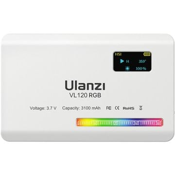 Ulanzi VL120 RGB LED Video Işığı Beyaz