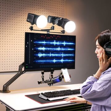 Ulanzi VS01 3 Üst Uzatma Kollu VESA Monitor Stand T051