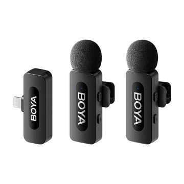 Boya BY-V2 Wireless İkili Yaka Mikrofonu Lightning (Yeni versiyon)