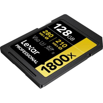 Lexar Professional 128GB 1800X 280 MB/s 4K V60 SDXC Hafıza Kartı