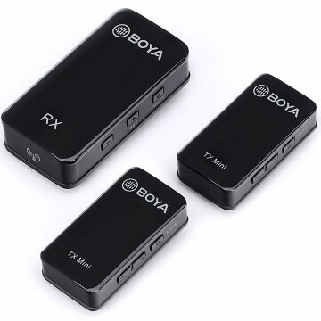 Boya BY-XM6-S2 Mini Kablosuz İkili Yaka Mikrofonu