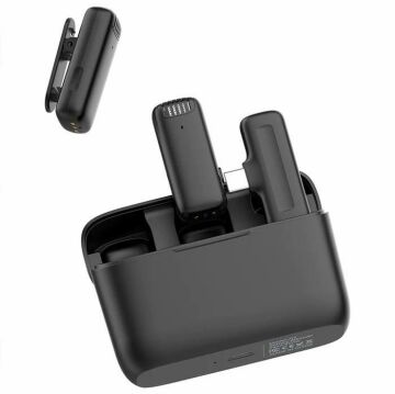Ulanzi J12 Kablosuz İkili Yaka Mikrofonu Lightning