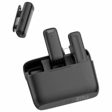 Ulanzi J12 Kablosuz İkili Yaka Mikrofonu Lightning