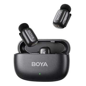 BOYA Mini Wireless Yaka Mikrofonu - Siyah