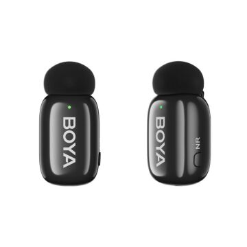 BOYA Mini Wireless Yaka Mikrofonu - Siyah