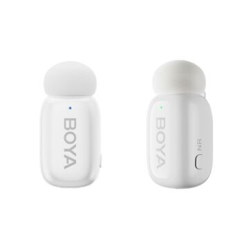 BOYA Mini Wireless Yaka Mikrofonu - Beyaz