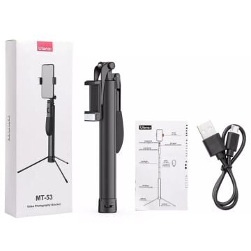 Ulanzi MT-53 El Sarsıntı Önleyici Bluetooth Tripod Selfie Çubuğu