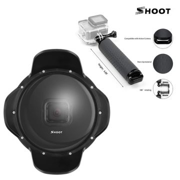 Gopro Hero 7 White İçin Su Altı Parasoleyli Dome Port