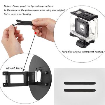 Gopro Hero 7 White İçin Su Altı Parasoleyli Dome Port