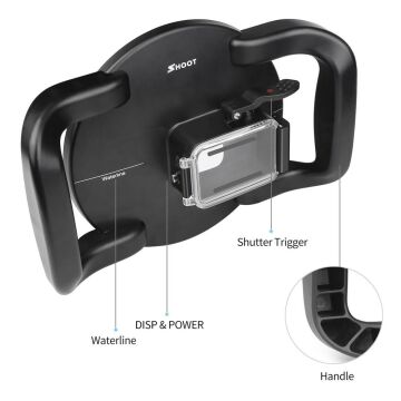 Shoot XTGP548 Gopro Hero 8 Yarı Su Altı Video ve Resim Çekme Aparatı