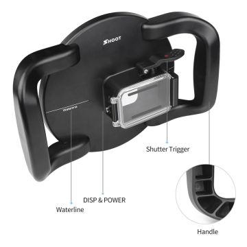 Shoot XTGP548 Gopro Hero 8 Yarı Su Altı Video ve Resim Çekme Aparatı