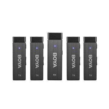 Boya BY-W4 Ultra Kompakt Dört Kanallı Kablosuz Mikrofon Sistemi