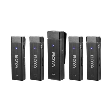 Boya BY-W4 Ultra Kompakt Dört Kanallı Kablosuz Mikrofon Sistemi