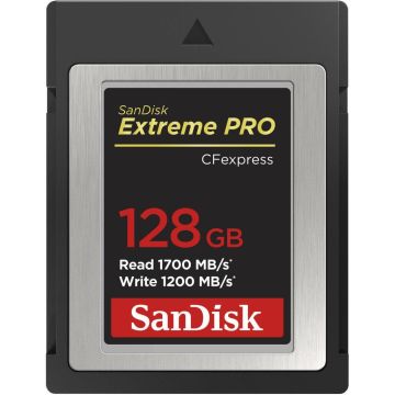 SanDisk Extreme PRO 128GB 1700MB/s CFexpress Type B Hafıza Kartı -SDCFE-128G-GN4NN