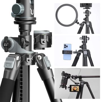 Ulanzi MT-59  Katlanabilir Çok Fonksiyonlu Alüminyum Tripod Monopod