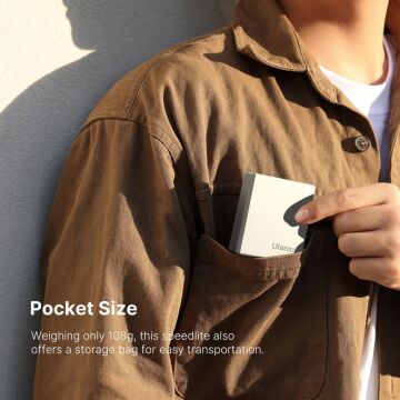 Ulanzi F12-W Şarj Edilebilir Mini Flaş L136 (Beyaz)