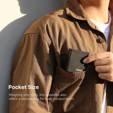 Ulanzi F12-B Şarj Edilebilir Mini Flaş (Siyah)