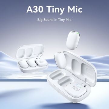 Ulanzi A30 Tiny 2 Kişilik Mikrofon Seti - Beyaz