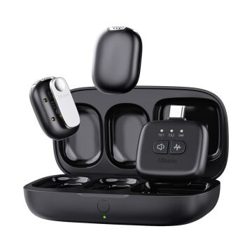 Ulanzi A30 Tiny 2 Kişilik Mikrofon Seti - Siyah