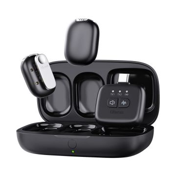 Ulanzi A30 Tiny 2 Kişilik Mikrofon Seti - Siyah