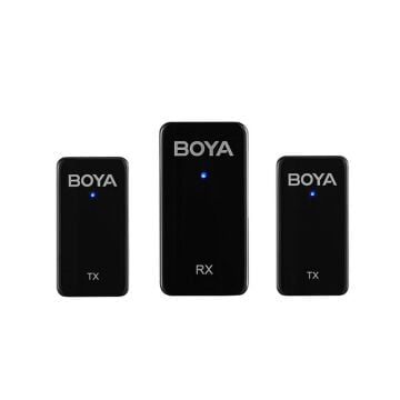 Boya BY-WMic5-M2 Ultra Kompakt Çift Kanallı Kablosuz İkili Yaka Mikrofonu
