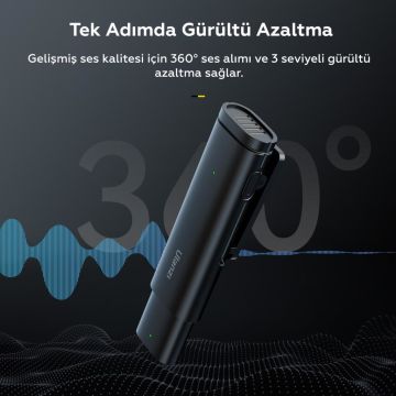 Ulanzi WM-10 Iphone 11/12/13/14 Uyumlu Kablosuz Yaka Mikrofonu