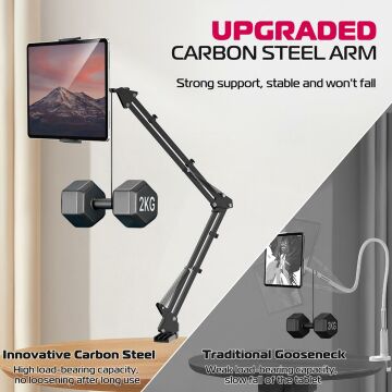 Ulanzi T2 Çift Kollu Mikrofon Telefon ve Tablet Masa Standı