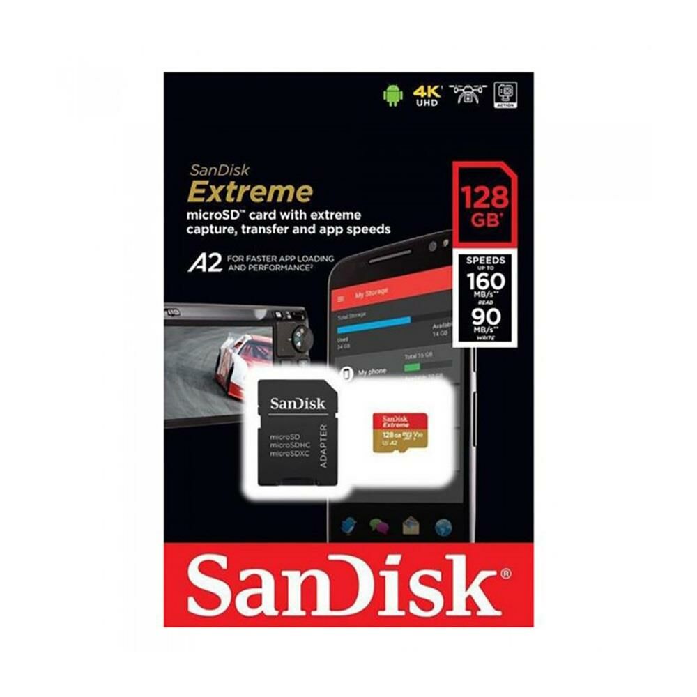 Sandisk Extreme 128GB 160mb/s MicroSDXC Hafıza Kartı