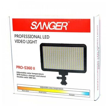 Sanger Pro-S360 II Profesyonel Video Kamera Işığı