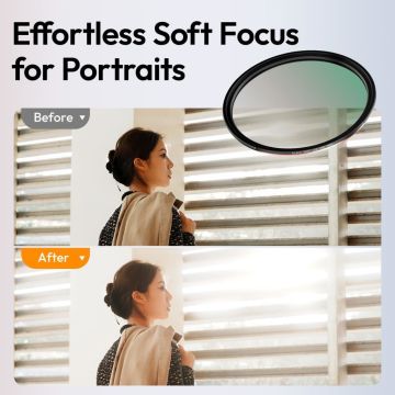 Ulanzi MF01 77mm 1/4 Black Mist Manyetik Filtre Seti