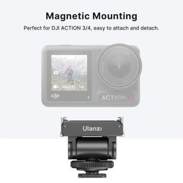 Ulanzi CA22 DJI Osmo Action 3/4 İçin Cold Shoe Adaptörü