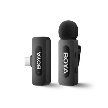 Boya BY-V10 Type-C Kompakt Kablosuz Yaka Mikrofonu (Yeni Versiyon)