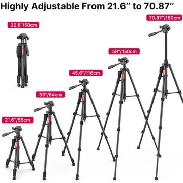 Ulanzi U-Select VT-01 Çok Fonksiyonlu Taşınabilir Alüminyum Tripod Monopod