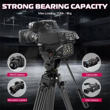 Ulanzi MT-81 Alüminyum 360° Ball Head Kafa Video Tripod