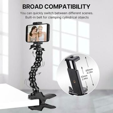 Ulanzi U-select MP-4 Clamp Phone Mount with Adjustable Gooseneck