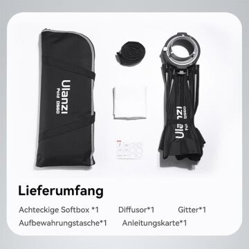 Ulanzi DS60 60cm Bowens Mount Octagon Softbox L067